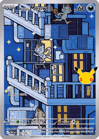 Alolan Meowth 139/128 Pokemon card