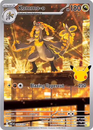 Kommo-o 143/128 Pokemon card