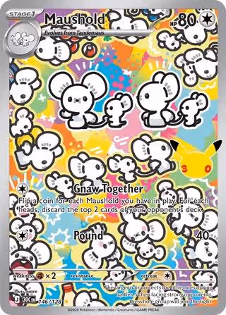 Maushold 146/128 Pokemon card