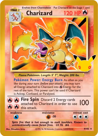 Charizard 001 Pokemon card