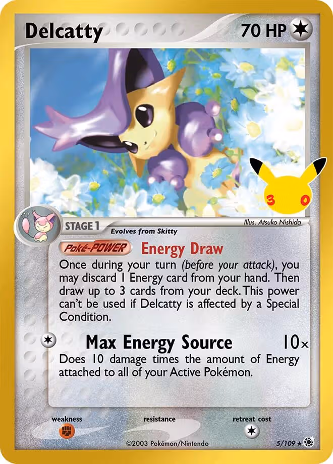 Delcatty 002 30th Classic Collection Pokemon card