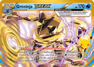 Greninja BREAK 009 Pokemon card