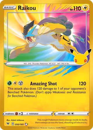 Raikou 012 Pokemon card