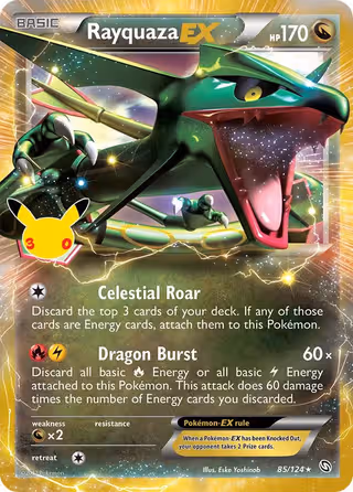 Rayquaza EX 016 Pokemon card