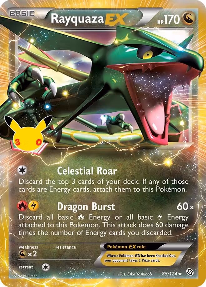 Rayquaza EX 016 30th Classic Collection Pokemon card