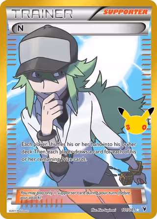 N 021 Pokemon card