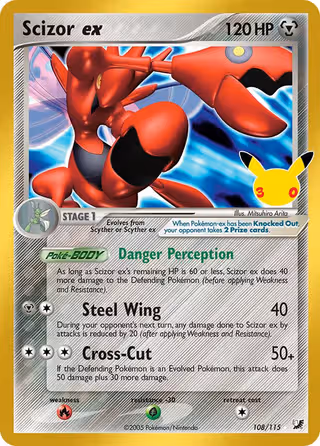 Scizor ex 025 Pokemon card