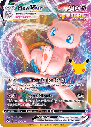 Mew VMAX 026 Pokemon card