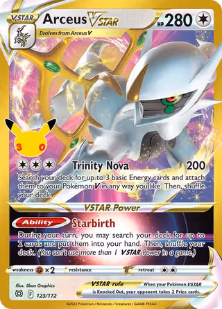 Arceus VSTAR 027 Pokemon card