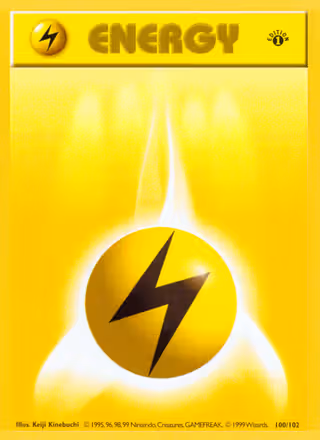 Lightning Energy 100/102 Pokemon card