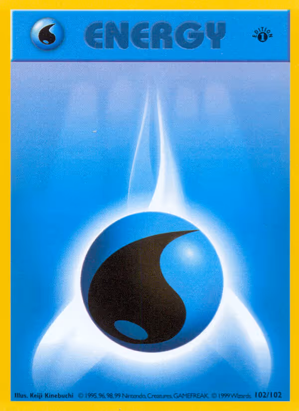 Water Energy 102/102 Pokemon card