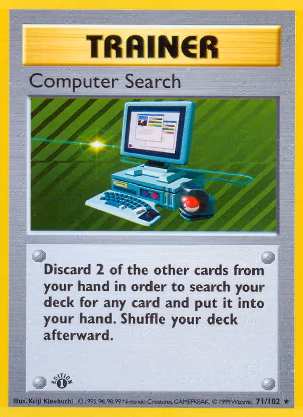 Computer Search 71/102 Pokemon card