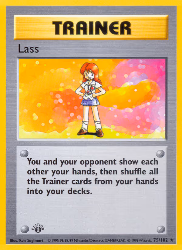 Lass 75/102 Pokemon card