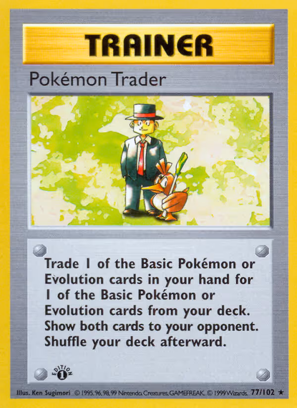 Pokémon Trader 77/102 Pokemon card