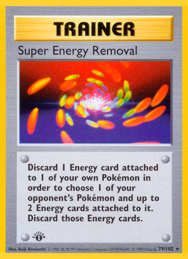 Super Energy Removal 79/102 Pokemon card