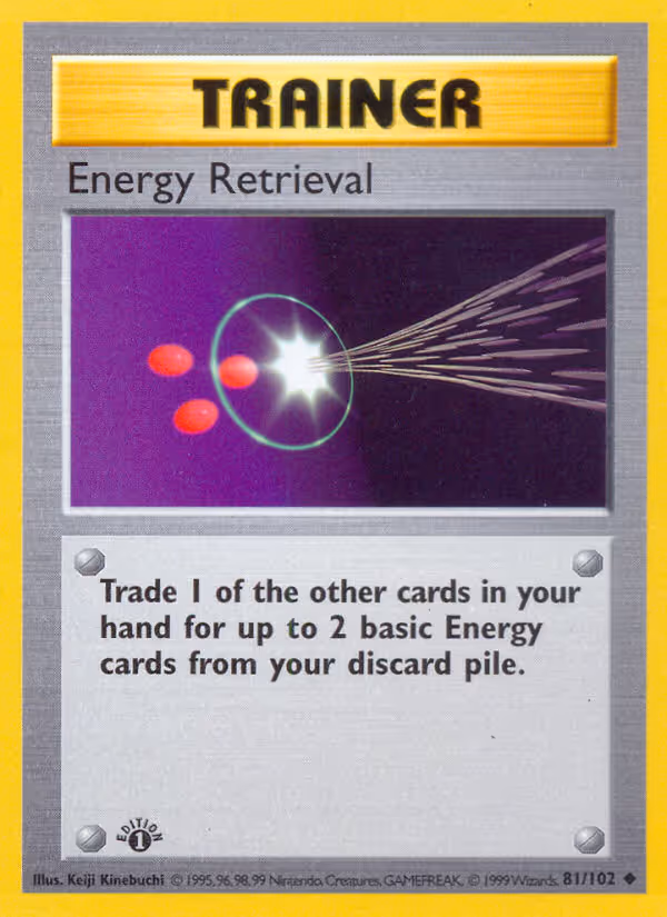Energy Retrieval 81/102 Pokemon card