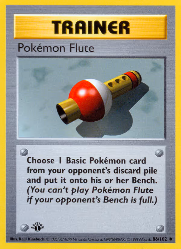 Pokémon Flute 86/102 Pokemon card