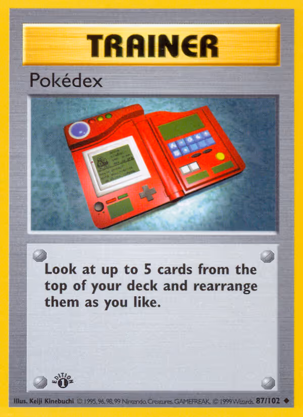 Pokédex 87/102 Pokemon card