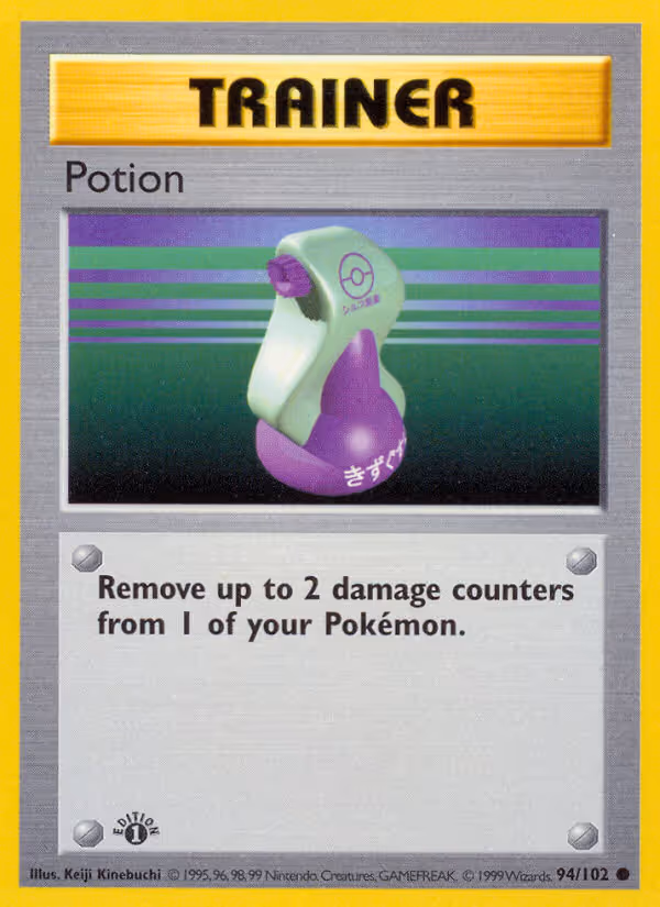 Potion 94/102 Pokemon card