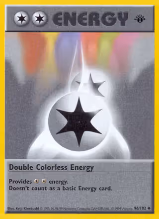 Double Colorless Energy 96/102 Pokemon card