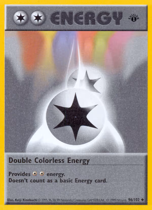 Double Colorless Energy 96/102 Pokemon card