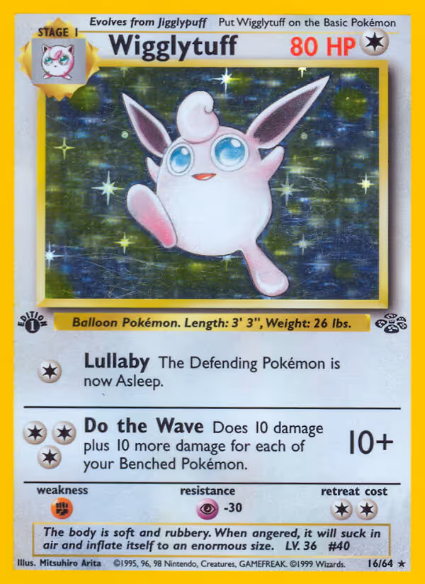 Wigglytuff 16/64 Pokemon card