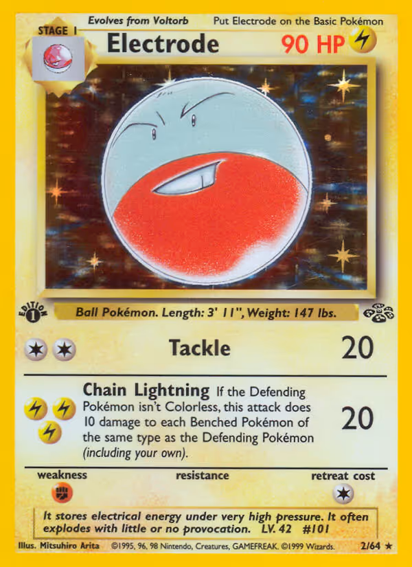 Electrode 2/64 Pokemon card