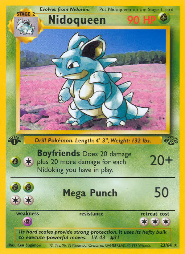Nidoqueen 23/64 Pokemon card