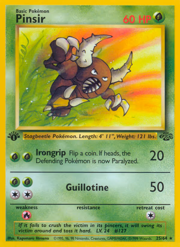 Pinsir 25/64 Pokemon card
