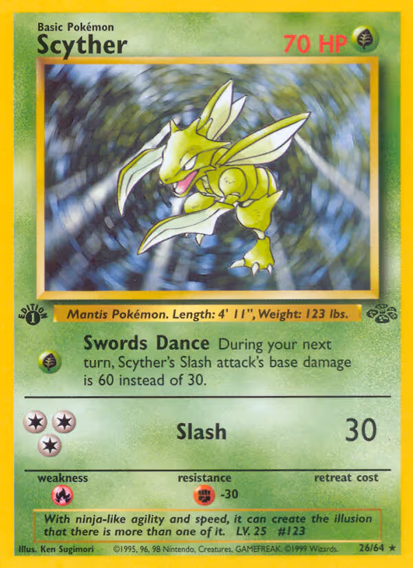 Scyther 26/64 Pokemon card