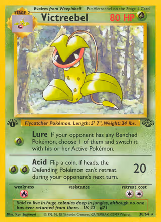 Victreebel 30/64 Pokemon card