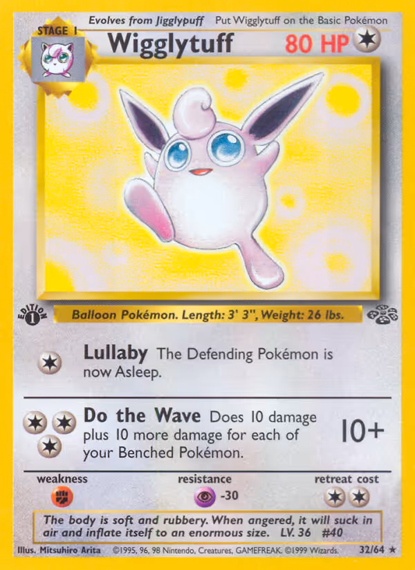 Wigglytuff 32/64 Pokemon card