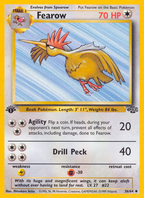 Fearow 36/64 Pokemon card