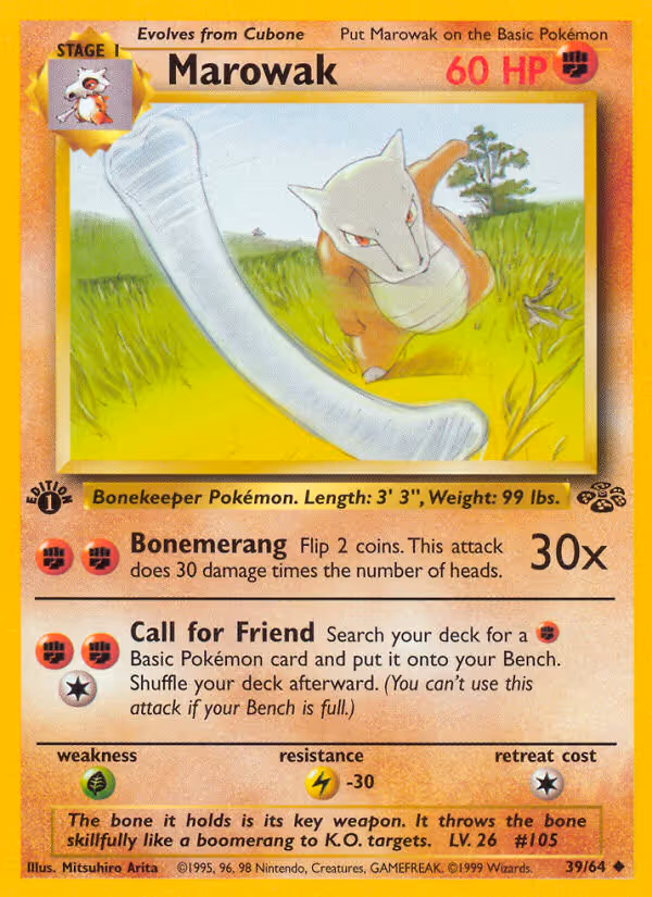 Marowak 39/64 Pokemon card