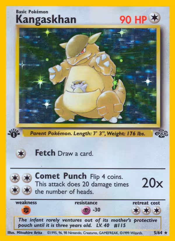 Kangaskhan 5/64 Pokemon card
