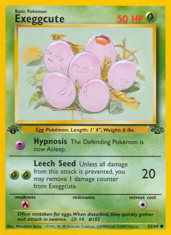 Exeggcute 52/64 Pokemon card