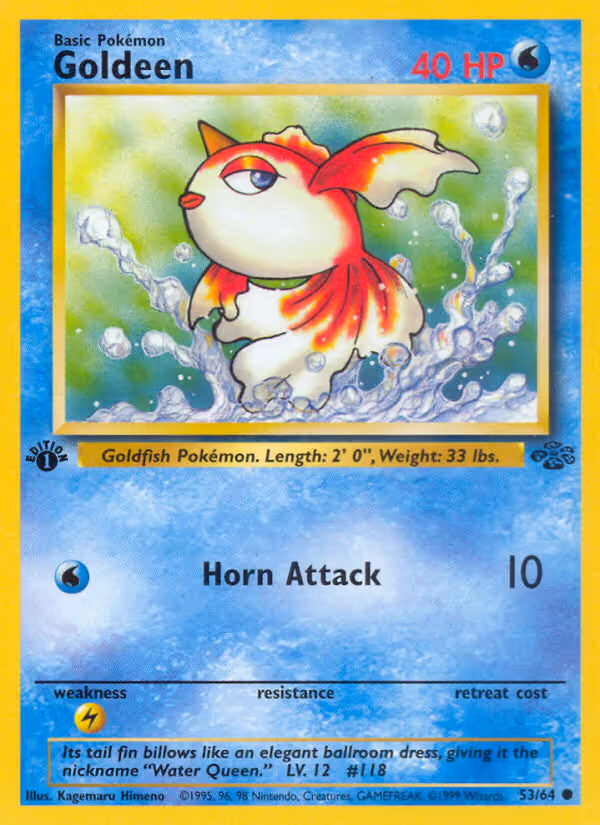 Goldeen 53/64 Pokemon card