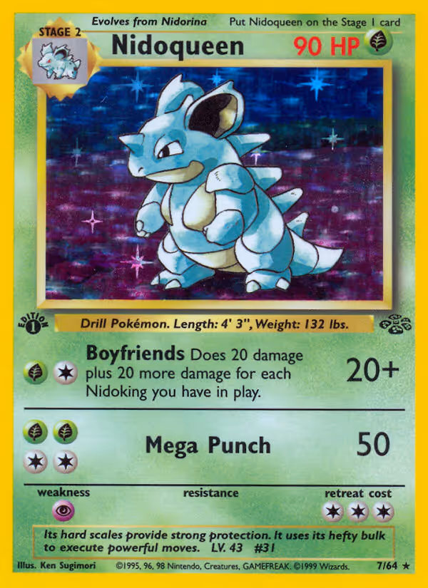 Nidoqueen 7/64 Pokemon card