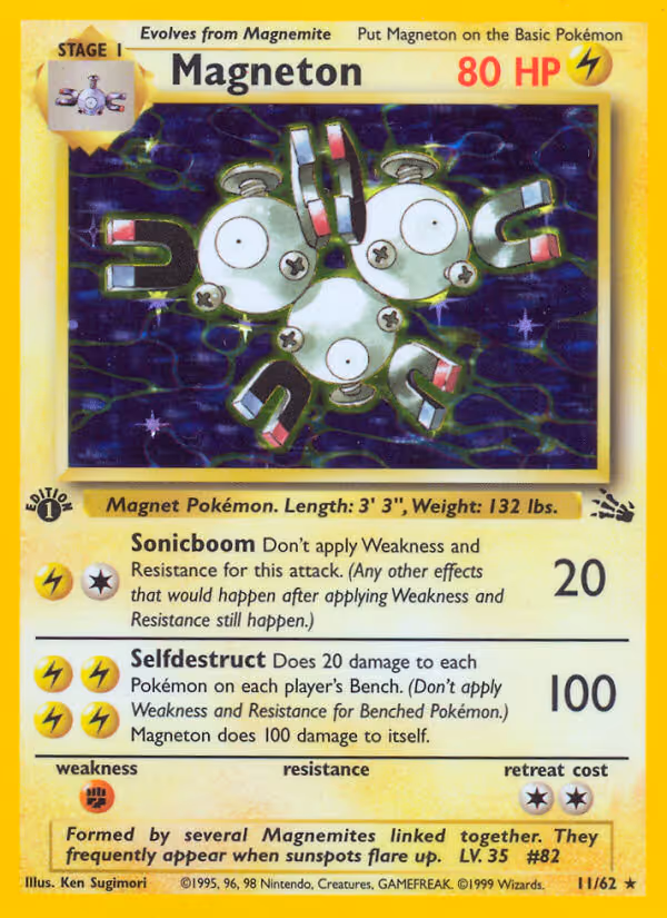 Magneton 11/62 Pokemon card