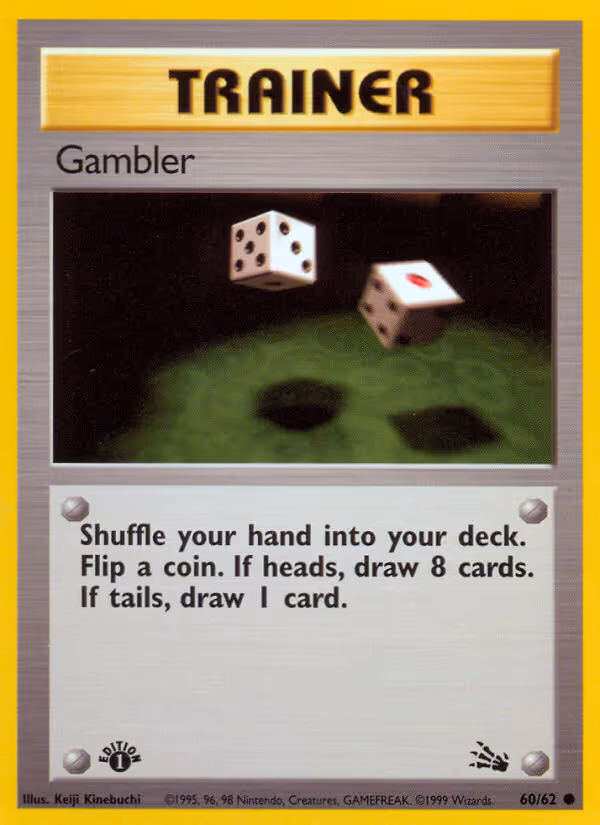 Gambler 60/62 Pokemon card