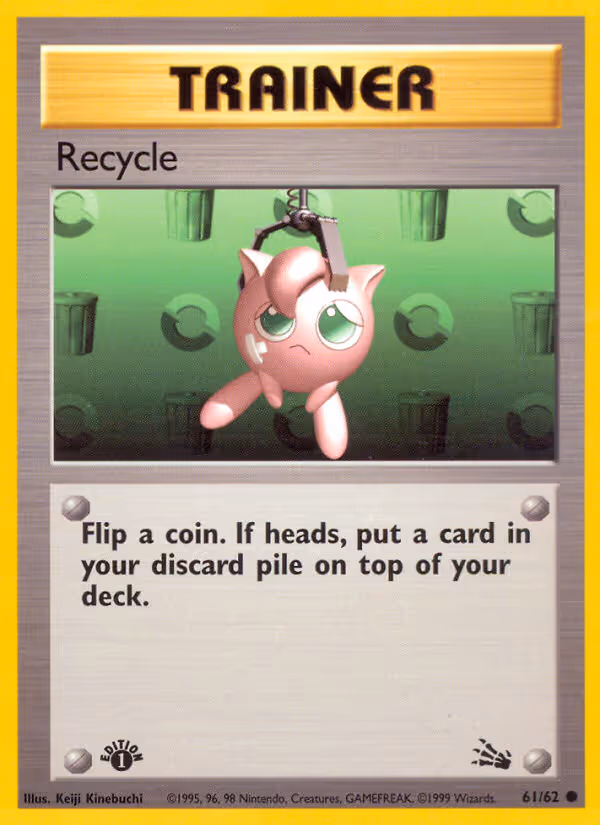 Recycle 61/62 Pokemon card