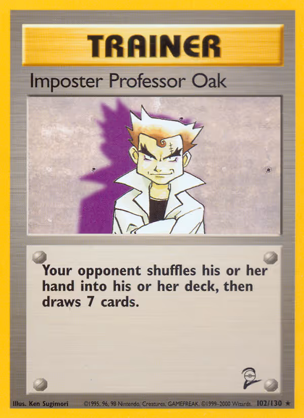 Impostor Professor Oak 102/130 Pokemon card