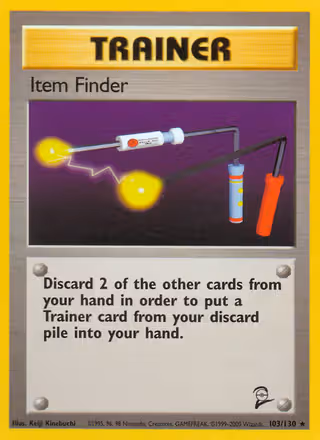 Item Finder 103/130 Pokemon card