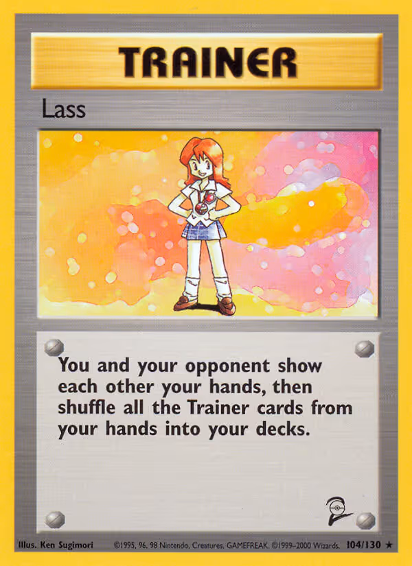 Lass 104/130 Pokemon card