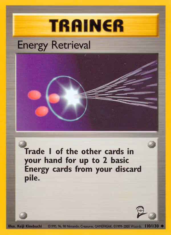Energy Retrieval 110/130 Pokemon card
