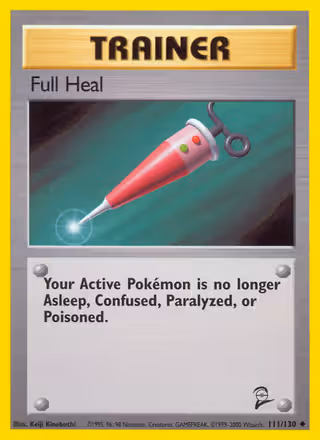 Full Heal 111/130 Pokemon card