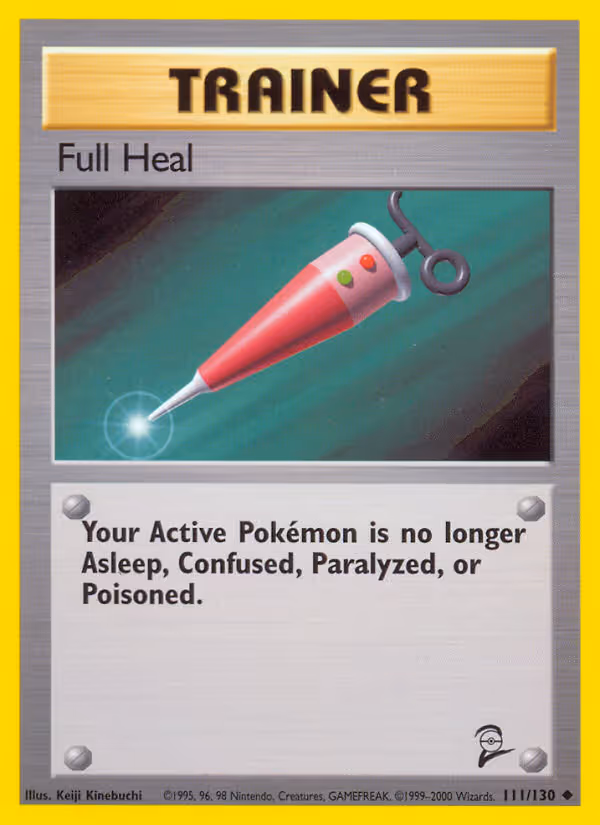 Full Heal 111/130 Pokemon card