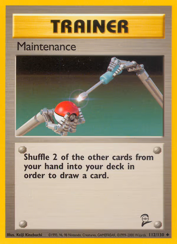 Maintenance 112/130 Pokemon card