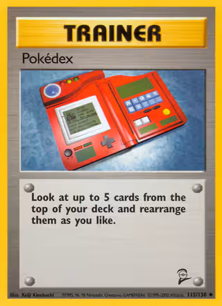 Pokédex 115/130 Pokemon card