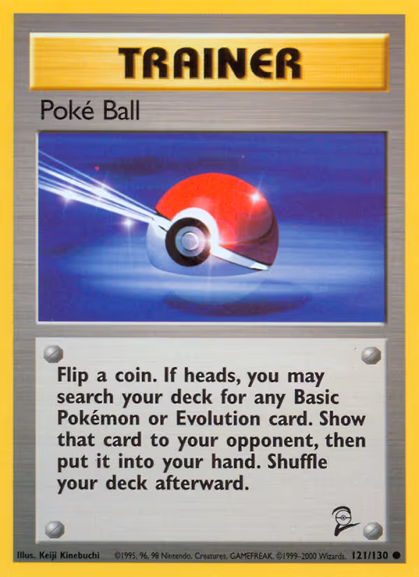 Poké Ball 121/130 Pokemon card